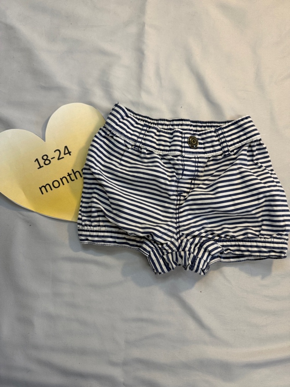 Gymboree Striped Shorts in Navy and White